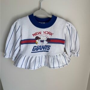 Vintage NFL Baby New York Giants Snoopy Top Size 6-9M